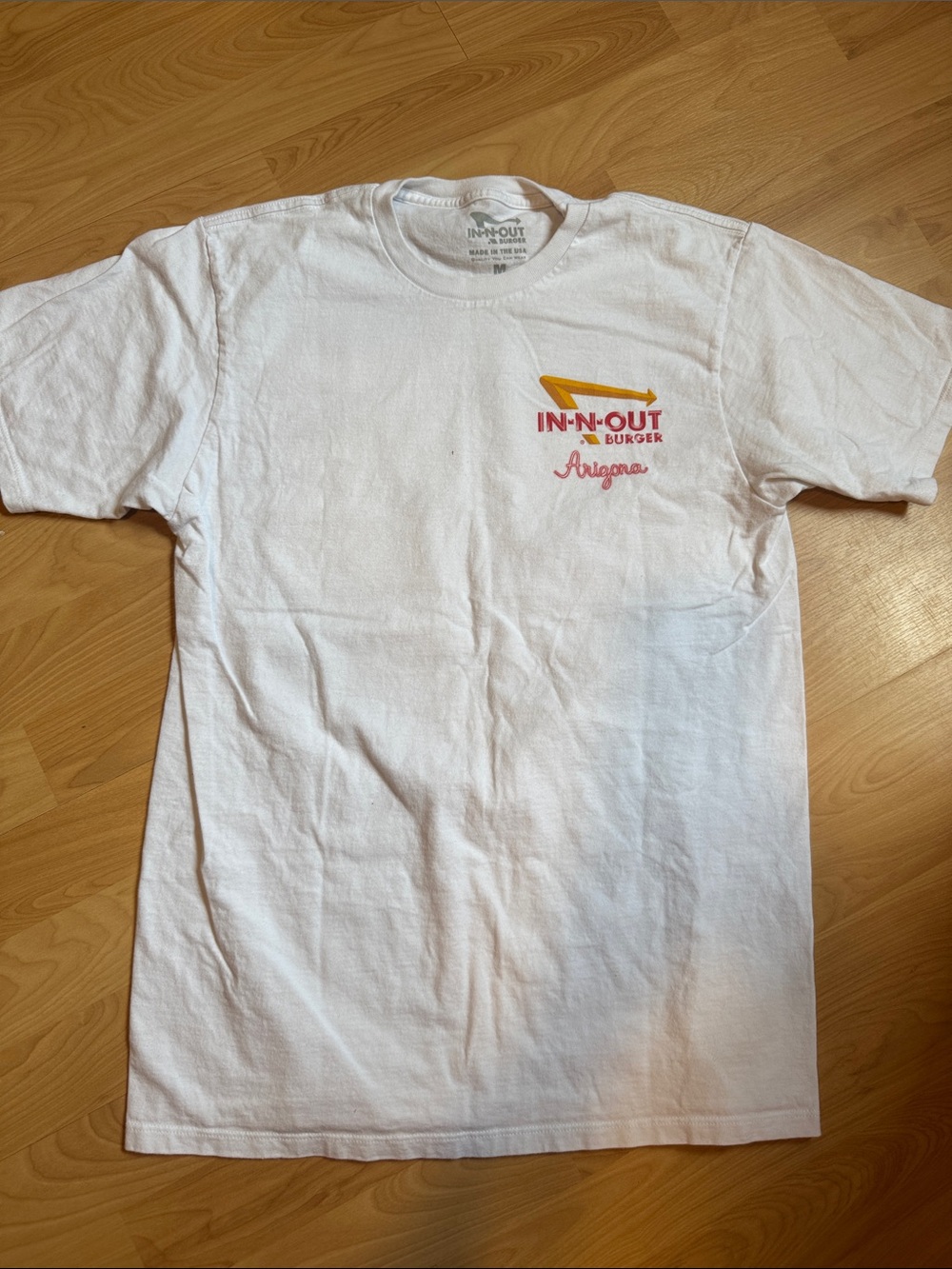 Arizona Logo White Crewneck T-Shirt